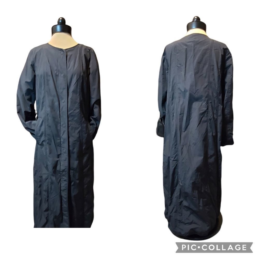 Eileen Fisher Black Trench Coat XS